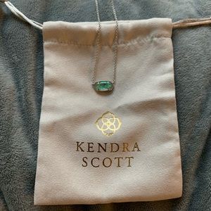 Elisa Necklace & Lee Earring Silver Dichroic Glass